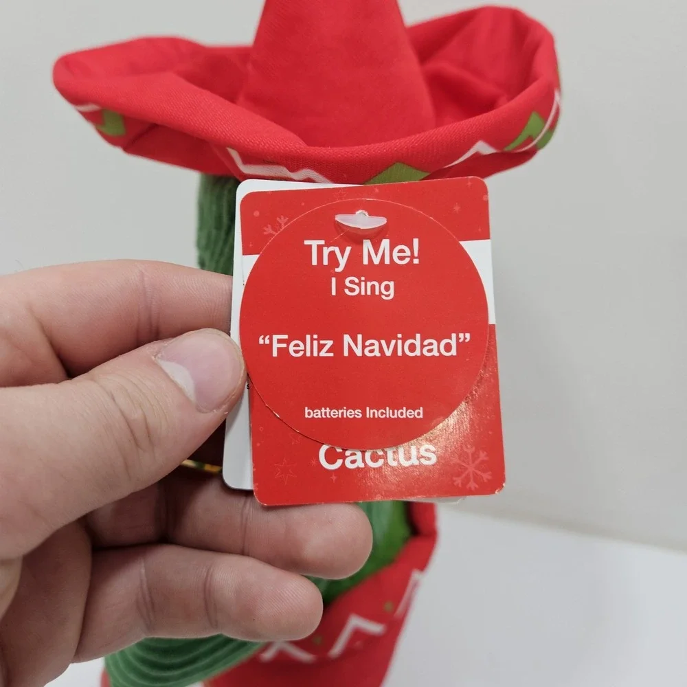 Animated Singing Dancing Christmas Cactus‎ Maracas Playing Feliz Navidad Plush